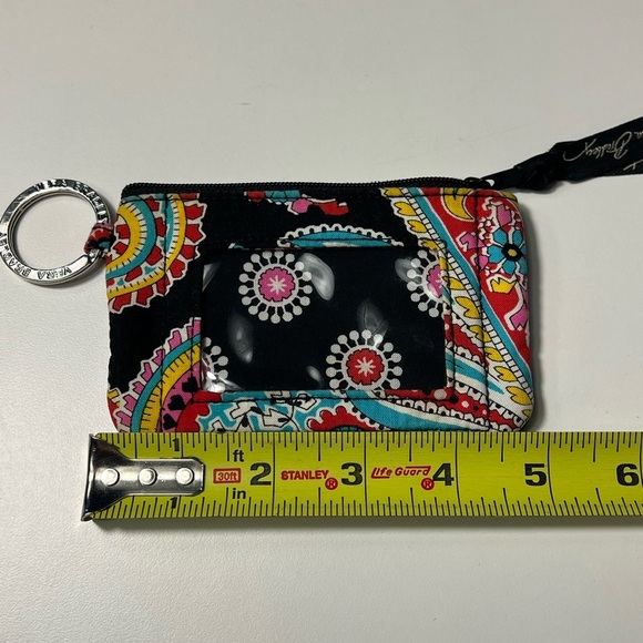 ✨Vera Bradley Keychain/Zip ID Case in "Parisian Paisley” Colorful ID Coin Purse - Picture 7 of 8